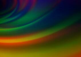 Dark Multicolor, Rainbow vector blurred bright pattern.