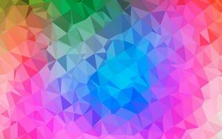 Light Multicolor, Rainbow vector abstract polygonal layout.