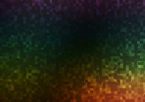 Dark Multicolor, Rainbow vector texture in rectangular style.