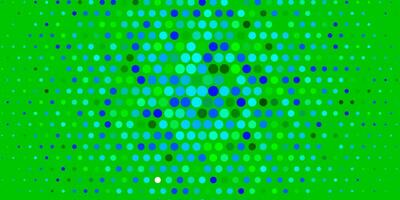 Light Blue, Green vector backdrop with dots.