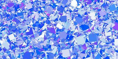 Light Pink, Blue vector backdrop with triangles, lines.