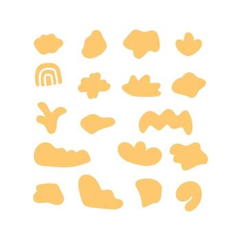 set of abstract journals elements and background vector