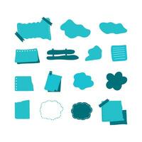 set of abstract journals elements and background vector