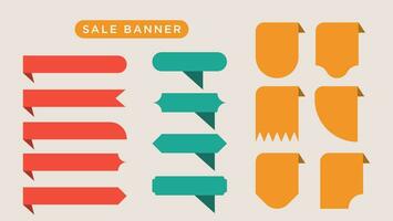 Flat design collection of Web Stickers, Tags, Banners and Labels. Web Stickers, Tags, vector