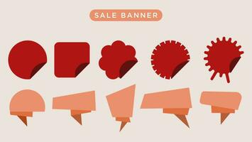 Flat design collection of Web Stickers, Tags, Banners and Labels. Web Stickers, Tags vector