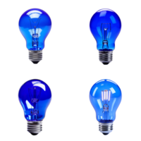 The Blue Bulbs - Ai Generated png