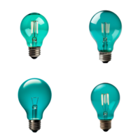 The Teal Bulbs - Ai Generated png