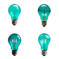 The Teal Bulbs - Ai Generated png