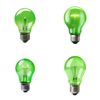 The Green Bulbs - Ai Generated png