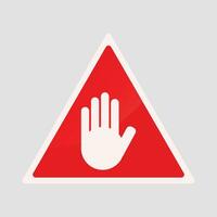 Warning Sign Element vector