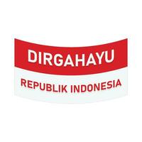 indonesio independencia aniversario vector