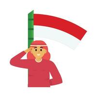 Indonesian independence anniversary vector