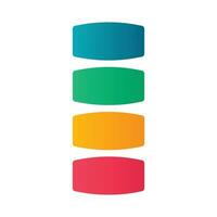 Rainbow Infographic Business vector