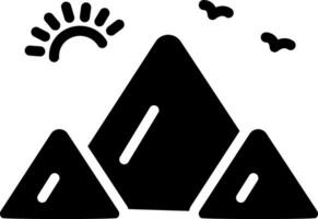 solid icon for mount vector