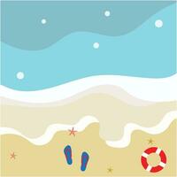 hello summer background vector and illustration