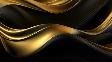 golden silk background with black and gold photo