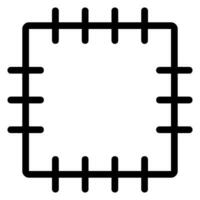 patchwork line icon vector