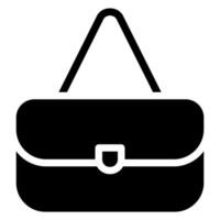 woman bag glyph icon vector