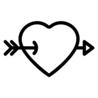 cupid line icon vector