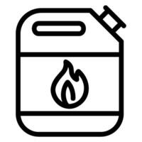 gasoline line icon vector