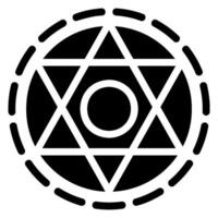 pentagram glyph icon vector