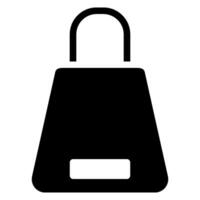 shopping bag glyph icon vector