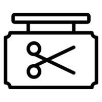 barber shop line icon vector