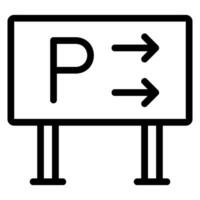parking line icon vector
