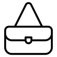 woman bag line icon vector