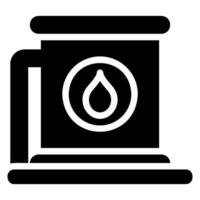 oil tank glyph icon vector