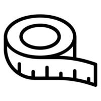 tape measure line icon vector