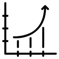 cálculo línea icono vector