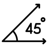 angle line icon vector