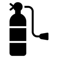fire extinguisher glyph icon vector