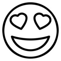 emoji línea icono vector