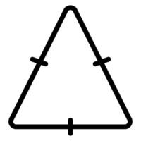 triangle line icon vector