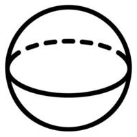 esfera línea icono vector