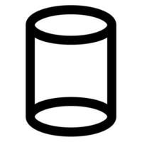 cylinder glyph icon vector