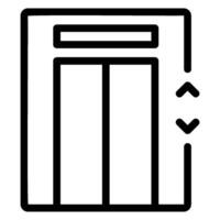 elevator line icon vector