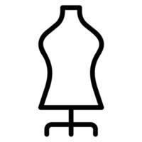 mannequin stand line icon vector