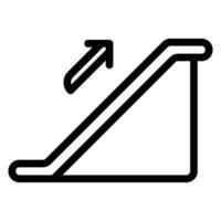 escalator line icon vector