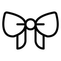 bow tie line icon vector