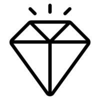 diamond line icon vector