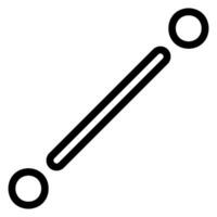 segment line icon vector