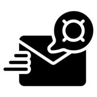 send money glyph icon vector