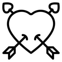 cupid line icon vector