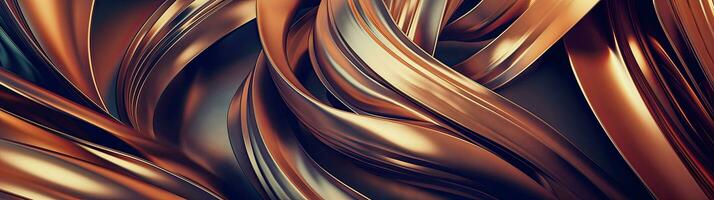 orange brown abstract metallic background, ai generated photo