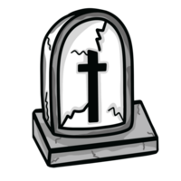 halloween tecknad serie symboler hand drawns svart och vit ikon karaktär illustration. isolerat på transparent bakgrund. png