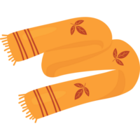 Knitted autumn scarf png