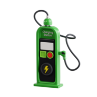 3d rendre mise en charge station icône illustration png